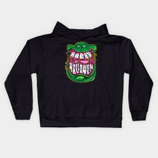 Happy Halloween smile from Slimer Kids Hoodie